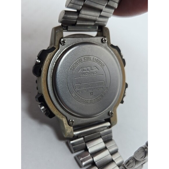 Vintage Acqua by Timex Indiglo Digital Alarm Chrono 30M Watch New Battery Sport - Picture 10 of 11
